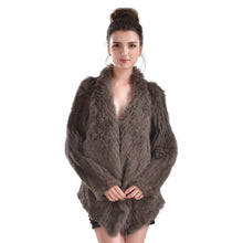 Load image into Gallery viewer, Jacket - Luxury soft rabbit fur - mid long Natural Brown
