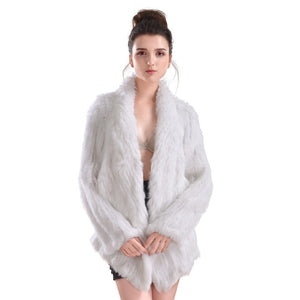 Luxury soft rabbit fur - mid long Beige
