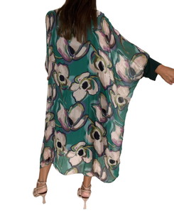Pansy Silk Digital Print Dress