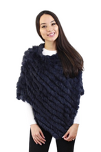 Load image into Gallery viewer, Poncho - Rabbit Fur - Natural Brown
